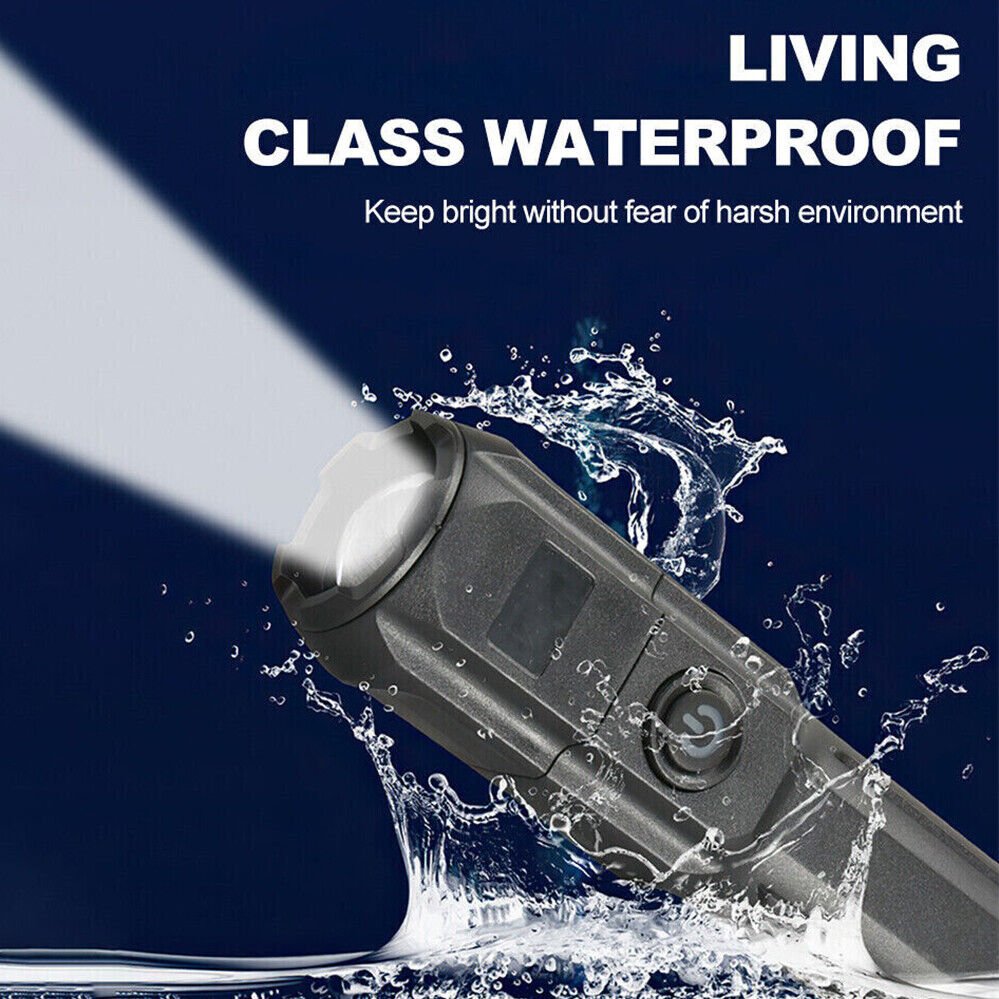 Waterproof USB Rechargeable 990000LM CREE LED Flashlight Tactical Torch Zoomable - Direct On Sale