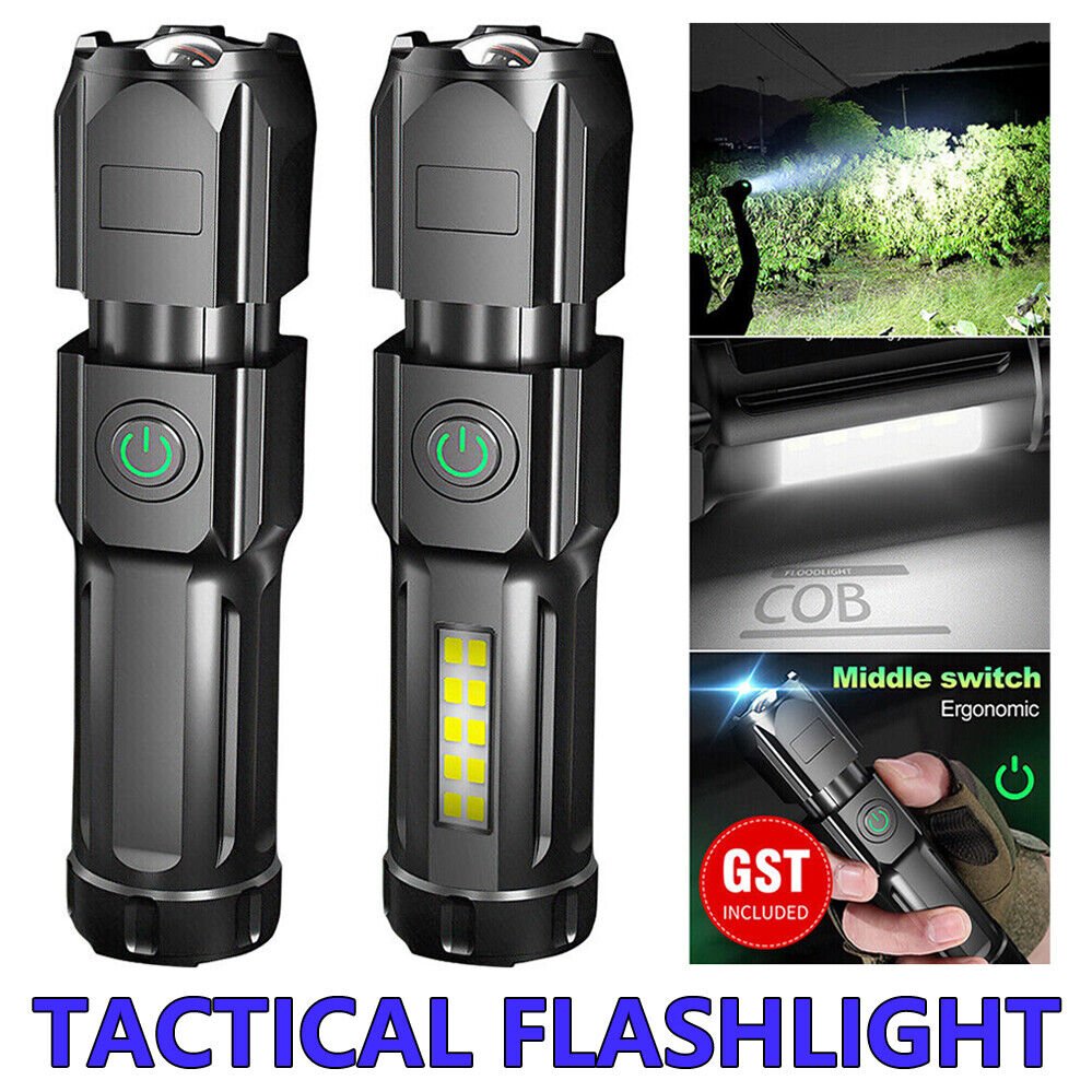 Waterproof USB Rechargeable 990000LM CREE LED Flashlight Tactical Torch Zoomable - Direct On Sale