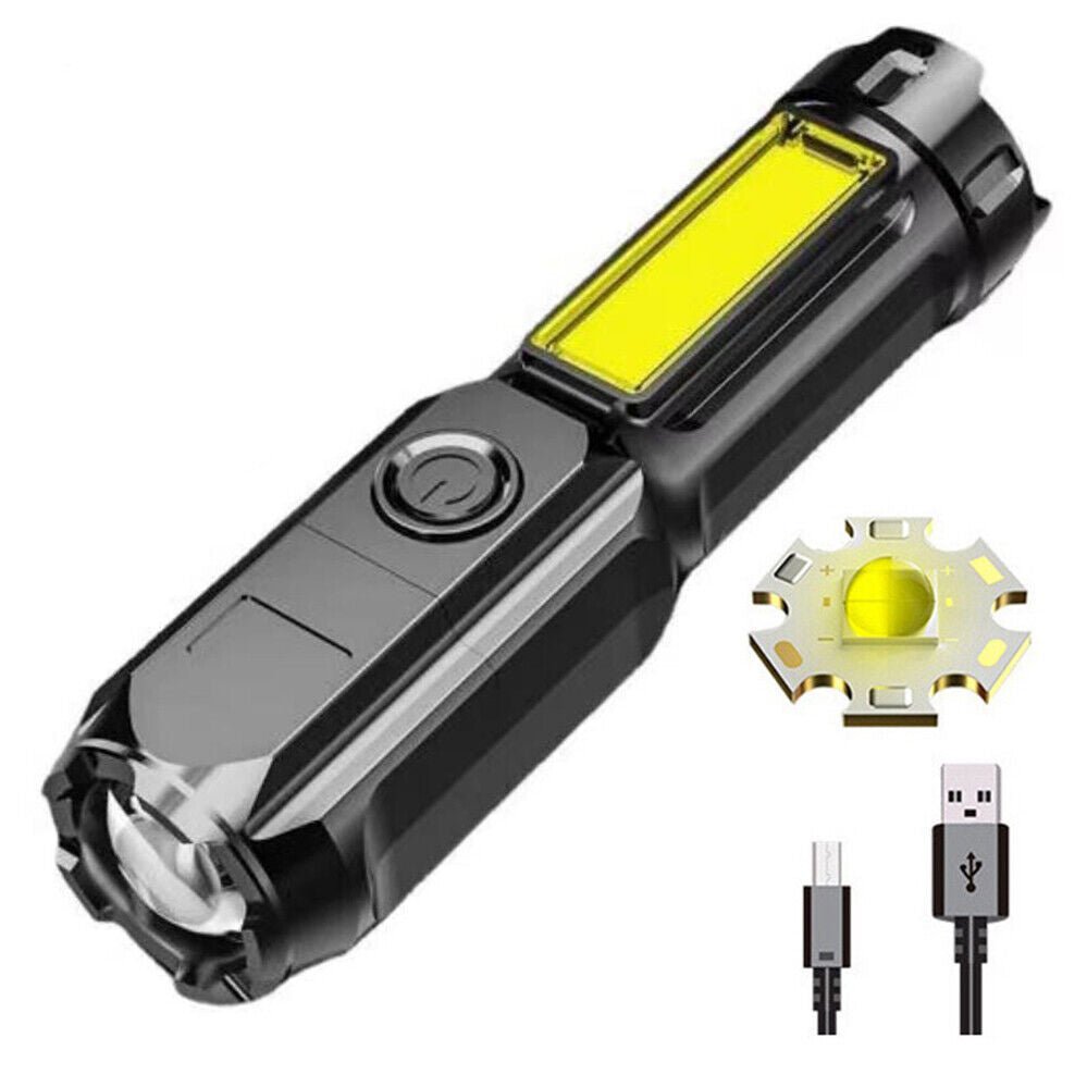 Waterproof USB Rechargeable 990000LM CREE LED Flashlight Tactical Torch Zoomable - Direct On Sale