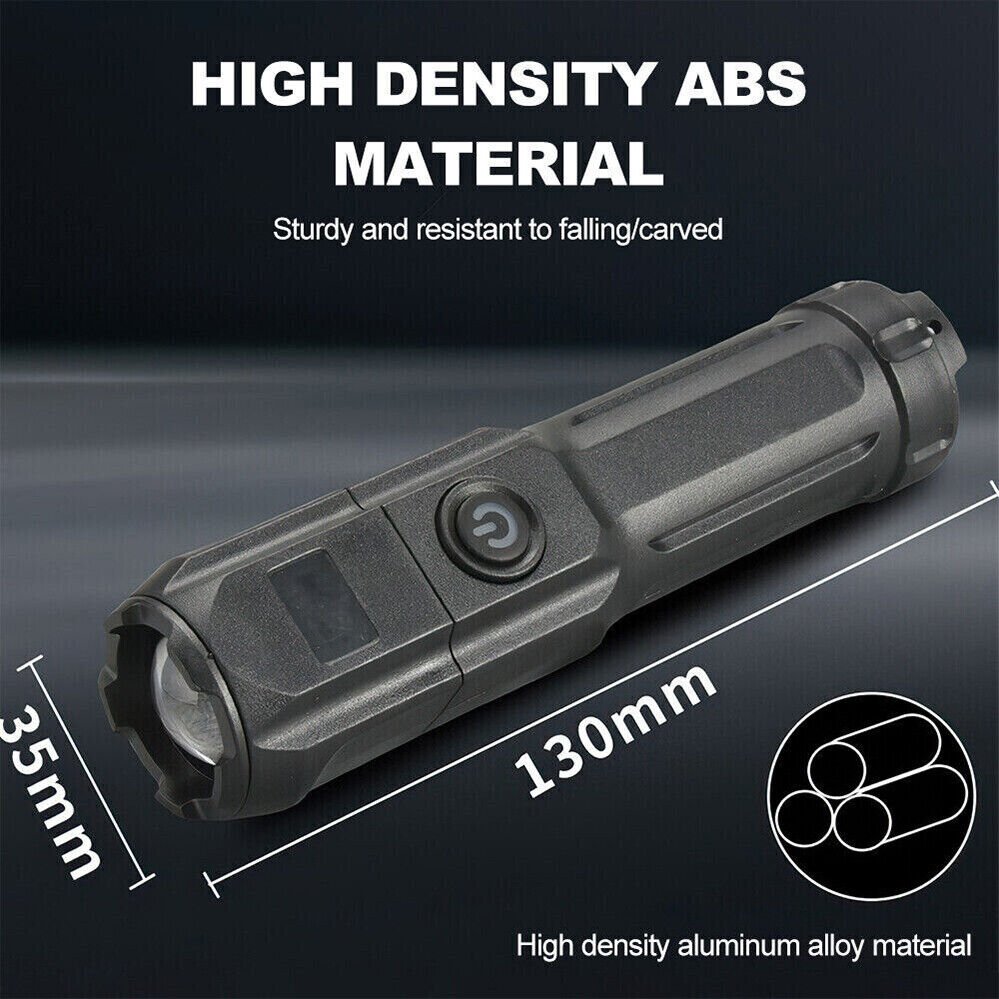 Waterproof USB Rechargeable 990000LM CREE LED Flashlight Tactical Torch Zoomable - Direct On Sale