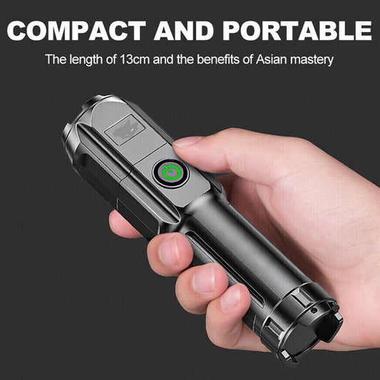 Waterproof USB Rechargeable 990000LM CREE LED Flashlight Tactical Torch Zoomable - Direct On Sale