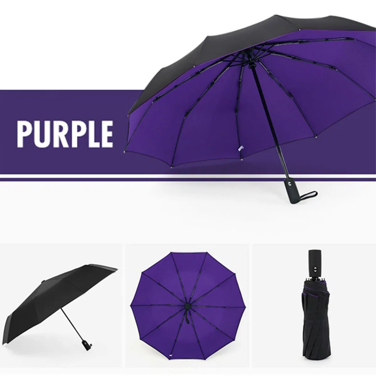 Windproof Double Layer Fully Automatic Resistant Umbrella - Direct On Sale