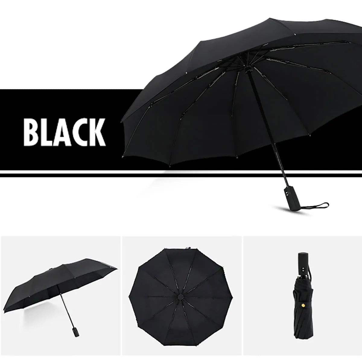 Windproof Double Layer Fully Automatic Resistant Umbrella - Direct On Sale