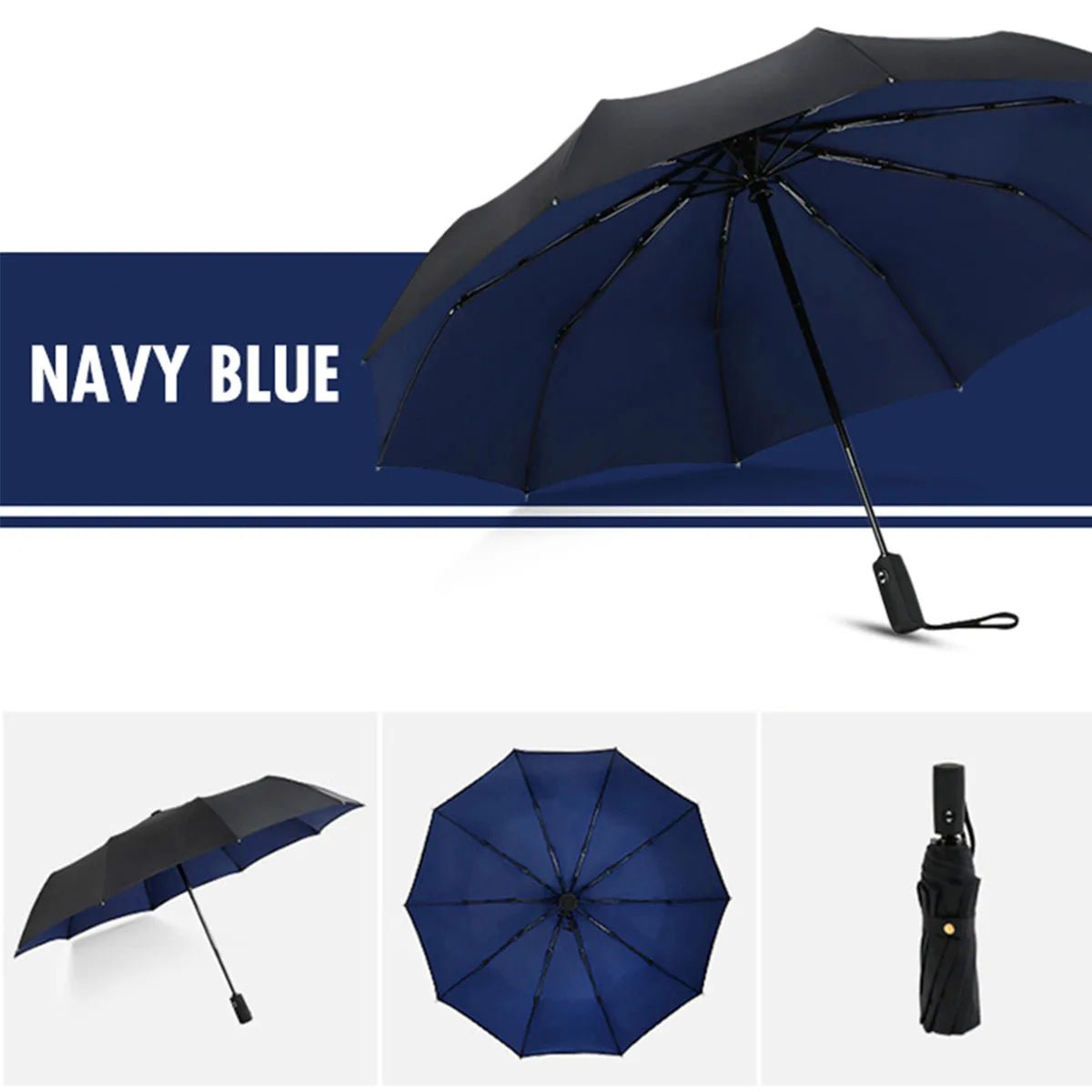 Windproof Double Layer Fully Automatic Resistant Umbrella - Direct On Sale