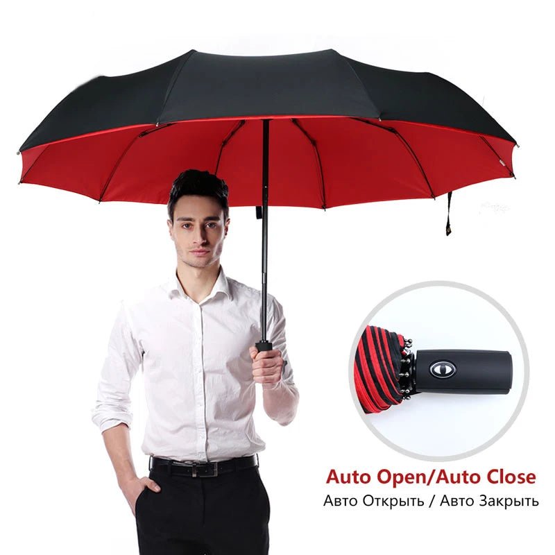 Windproof Double Layer Fully Automatic Resistant Umbrella - Direct On Sale