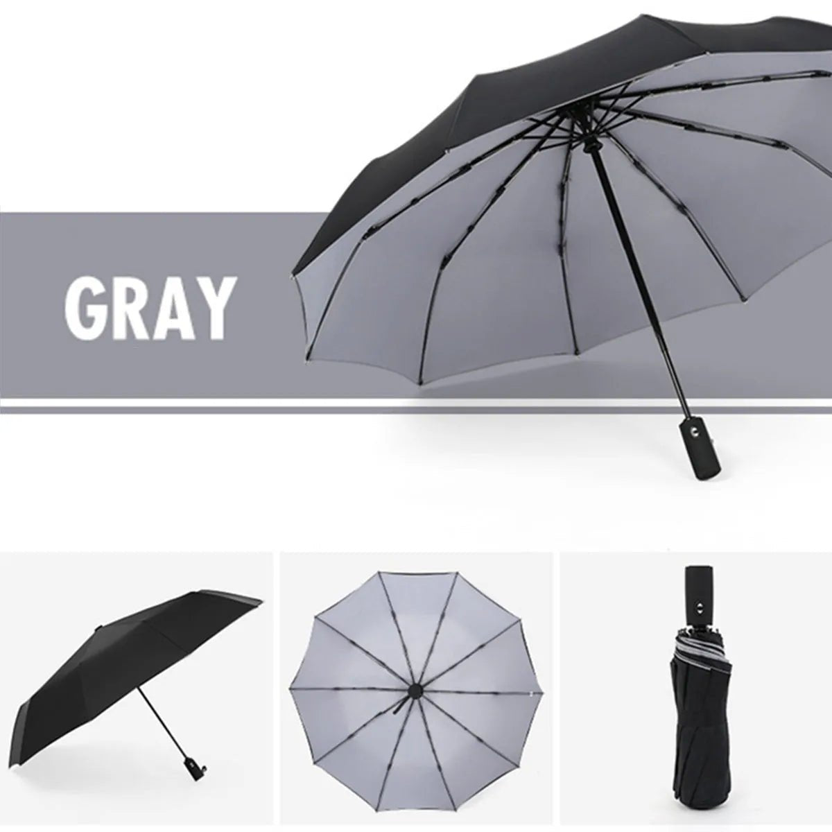 Windproof Double Layer Fully Automatic Resistant Umbrella - Direct On Sale