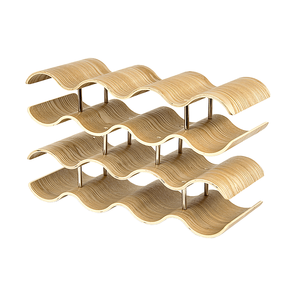 Wooden Wave Wine Rack - Direct On Sale