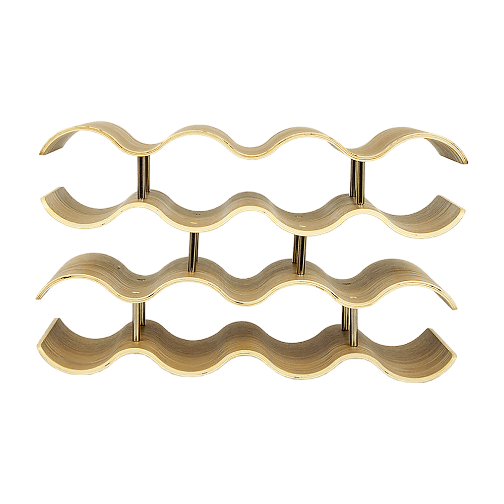 Wooden Wave Wine Rack - Direct On Sale
