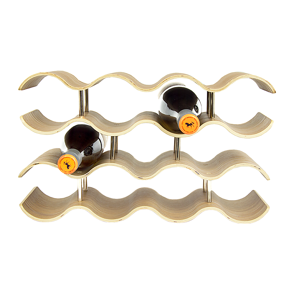 Wooden Wave Wine Rack - Direct On Sale