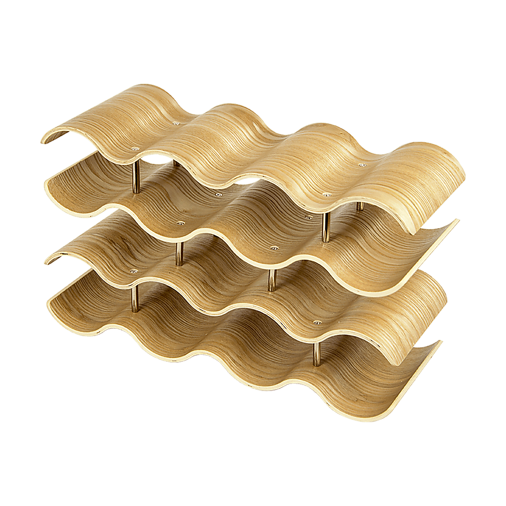 Wooden Wave Wine Rack - Direct On Sale