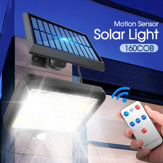 100 Led Solar Sensor Light Motion Detection Security Garden Flood Lamp - Direct On Sale