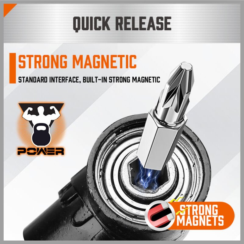 105 Degree Right Angle Drive Extension Power Screwdriver Drill Socket Adapter - Direct On Sale