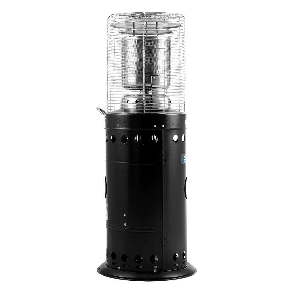 10KW Gas Patio Outdoor Heater Propane Butane LPG Steel Black - Direct On Sale