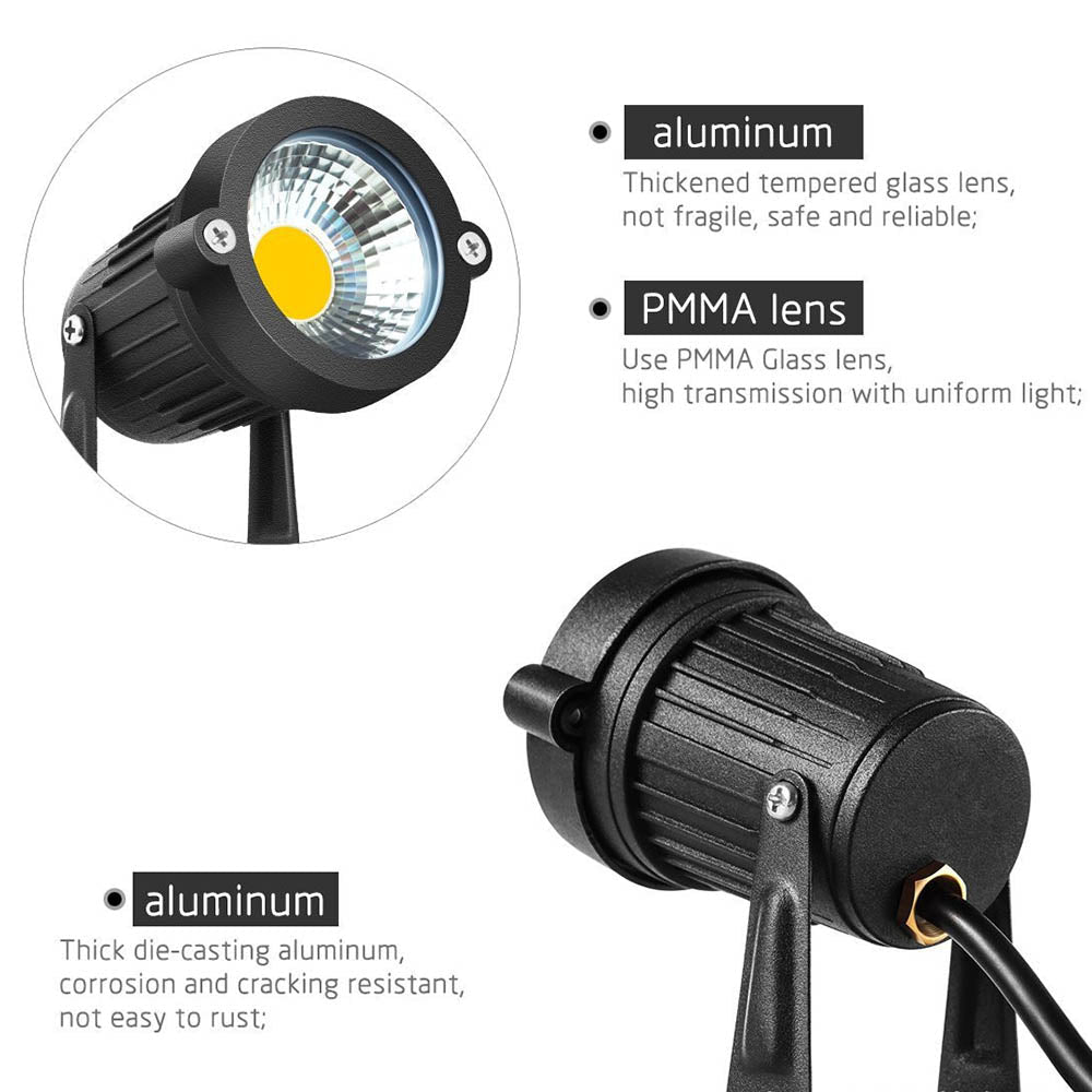 10PCS 12V LED Waterproof Outdoor Garden Spotlights Landscape Light Flood Lights - Direct On Sale