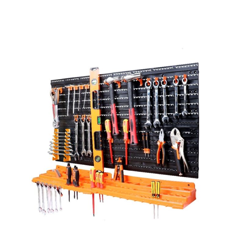 52Pc Wall Mounted Tool Storage Rack Wrench Spanner Holder Screwdriver ...