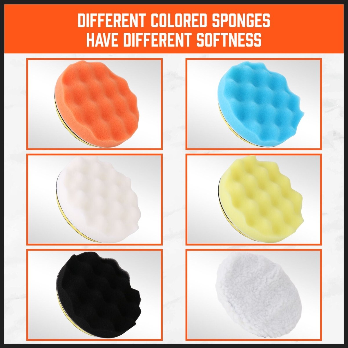 11Pc 6" Buffing Waxing Polishing Pads Kit Sponge Pad Set For Car Polisher Drill - Direct On Sale