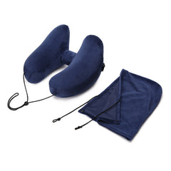 H Shape Inflatable Travel Pillow Folding Lightweight