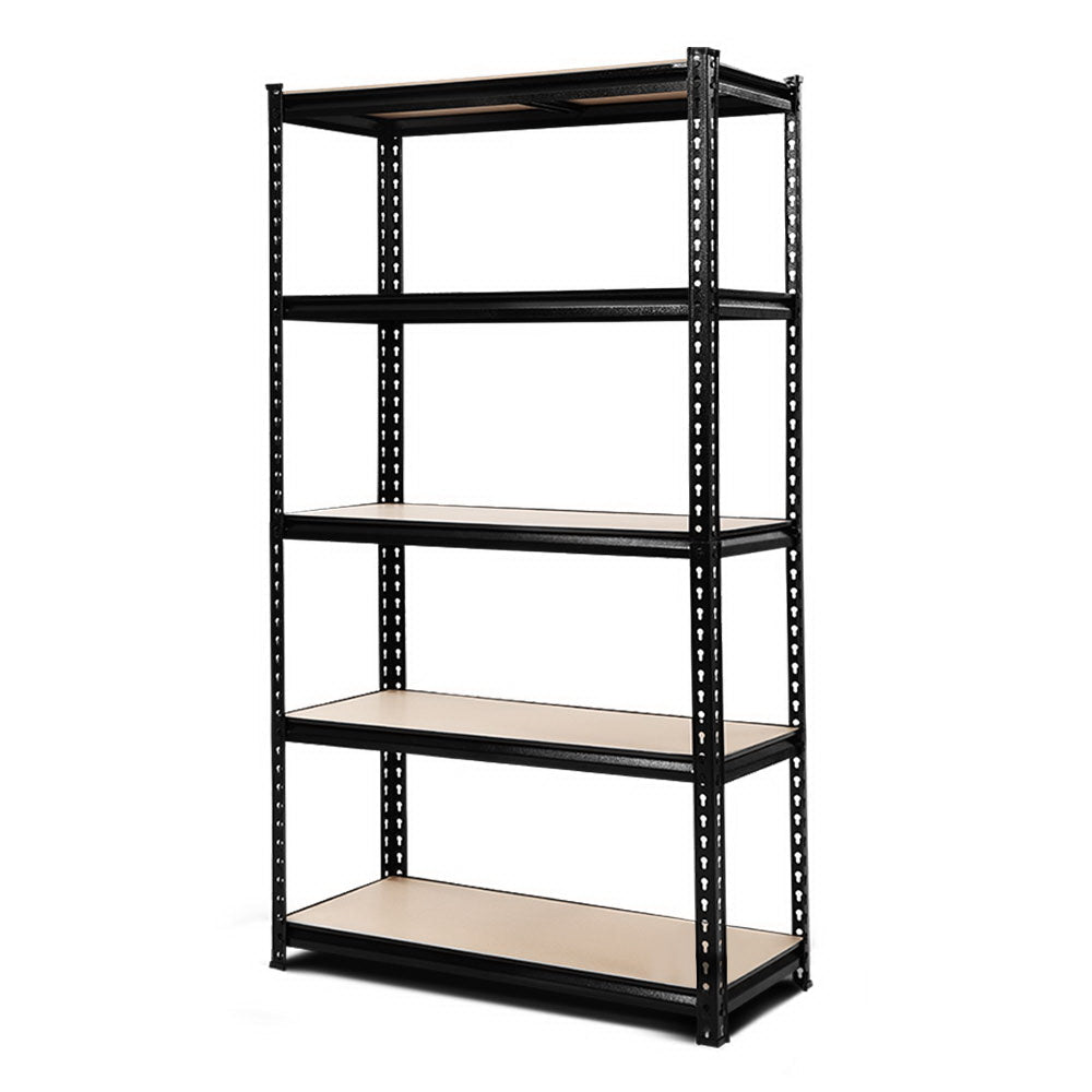 1.8M 5 - Storage Rack for Garage Industrial Shelving Racking Storage Shelve Black - Direct On Sale