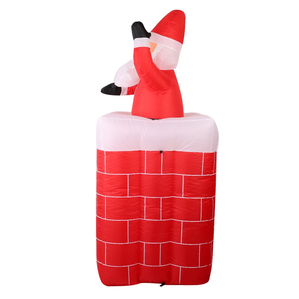 Pop-up Santa inflatable daytime display