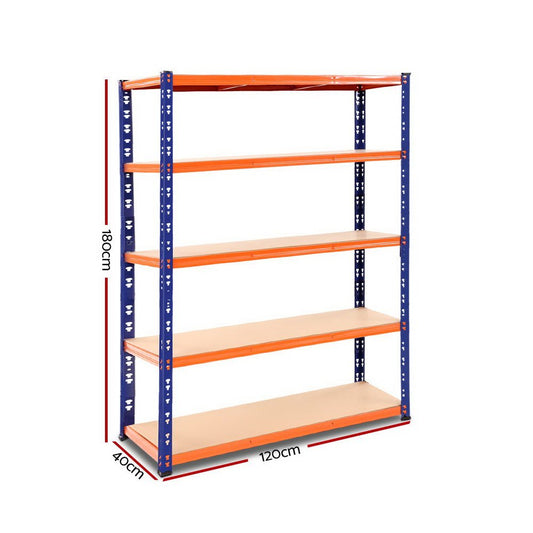1.8M Heavy - Duty 4 - Tier Storage Rack Warehouse Racking Industrial Shelving Storage Shelf Garage Shelves Rack Steel - Direct On Sale