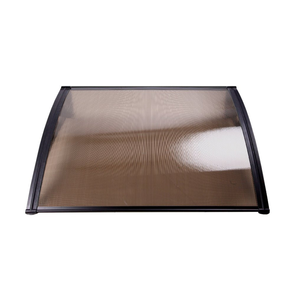 1m x 2m Window Door Awning Door Canopy Patio UV Sun Shield BROWN DIY - Direct On Sale
