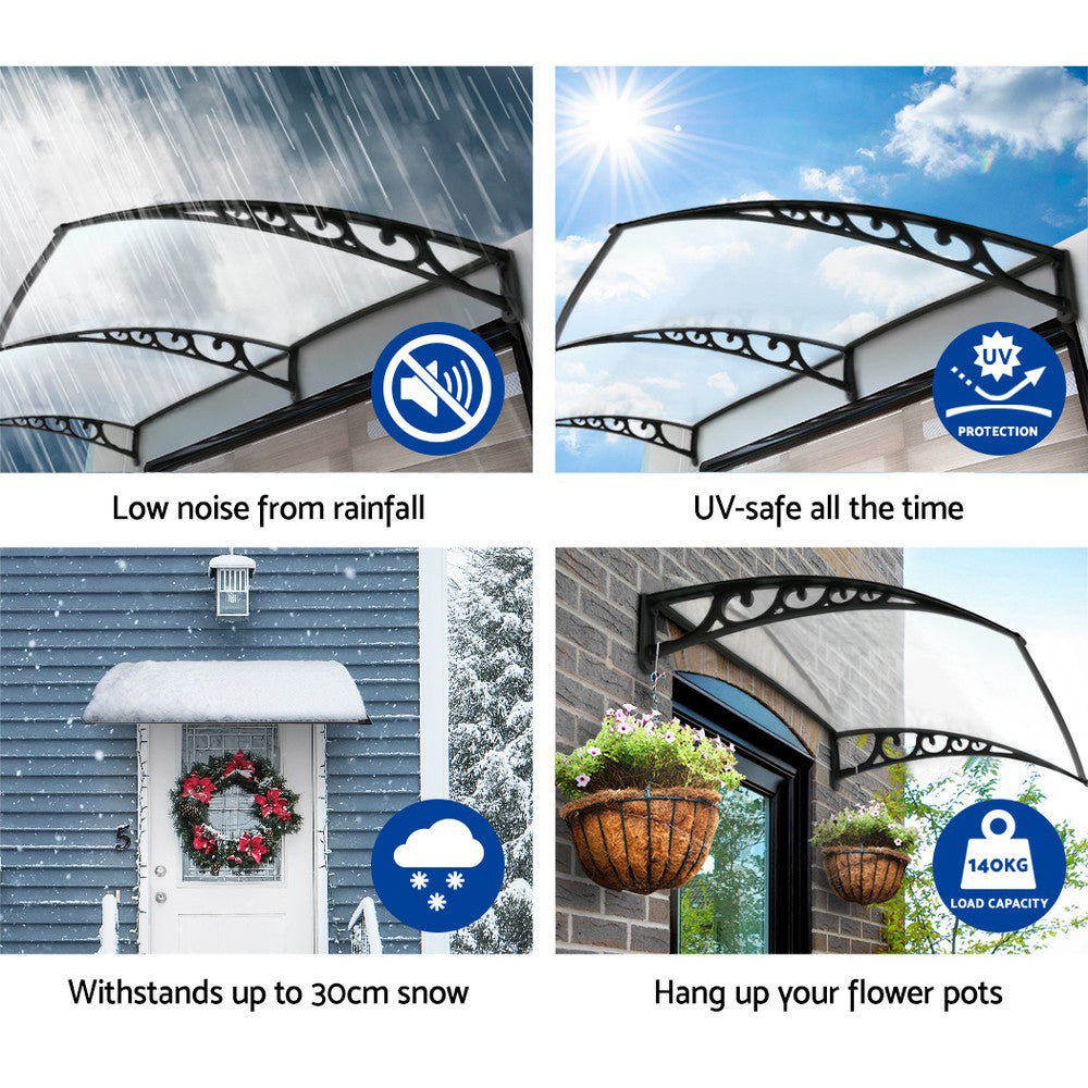 1X1.2M Window Door Awning Canopy Rain Cover Sun Shield - Direct On Sale