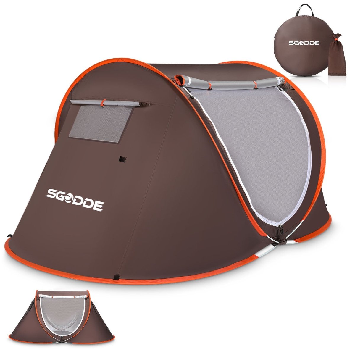 2 - 3 Person Tent Automatic Camping Beach Tent Anti UV Awning Tent Waterproof Outdoor - Direct On Sale