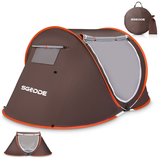 2 - 3 Person Tent Automatic Camping Beach Tent Anti UV Awning Tent Waterproof Outdoor - Direct On Sale
