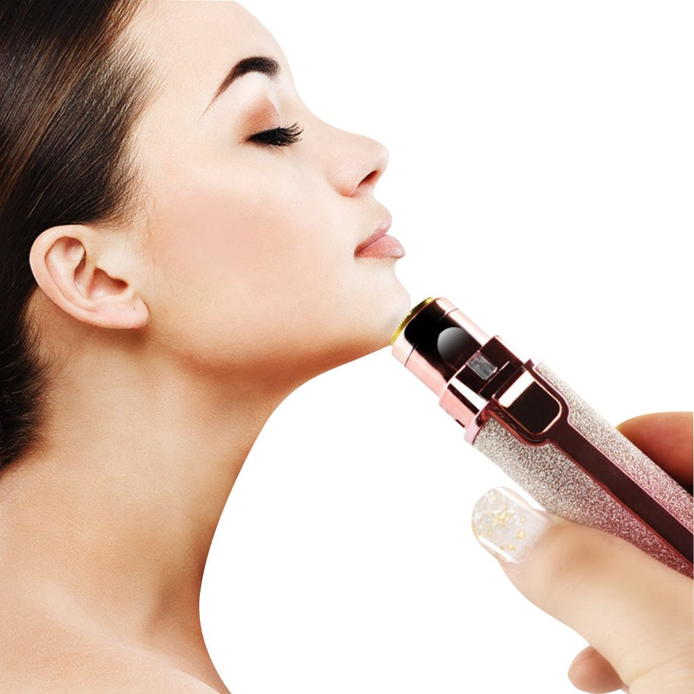 2 in 1 USB Charging Eyebrow Painless Facial Hair Trimmer - Direct On Sale