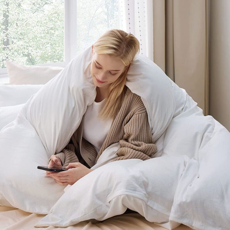 2000TC Quilt Cover Set Egyptian Cotton Soft Duvet Cover Set Single Double Queen King - Direct On Sale