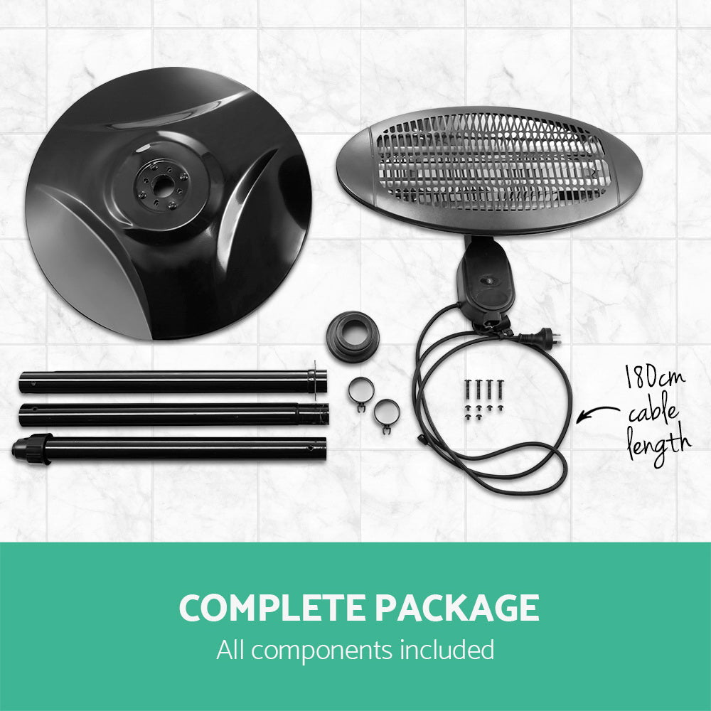 2000W Electric Portable Patio Strip Heater - Direct On Sale