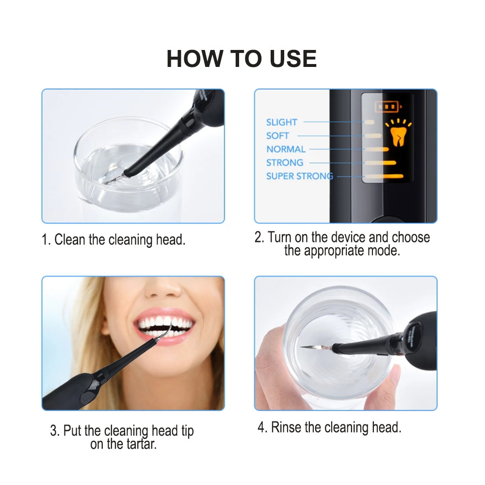 USB Rechargeable Electric Dental Calculus Tooth Cleaner with LED HD Screen_12