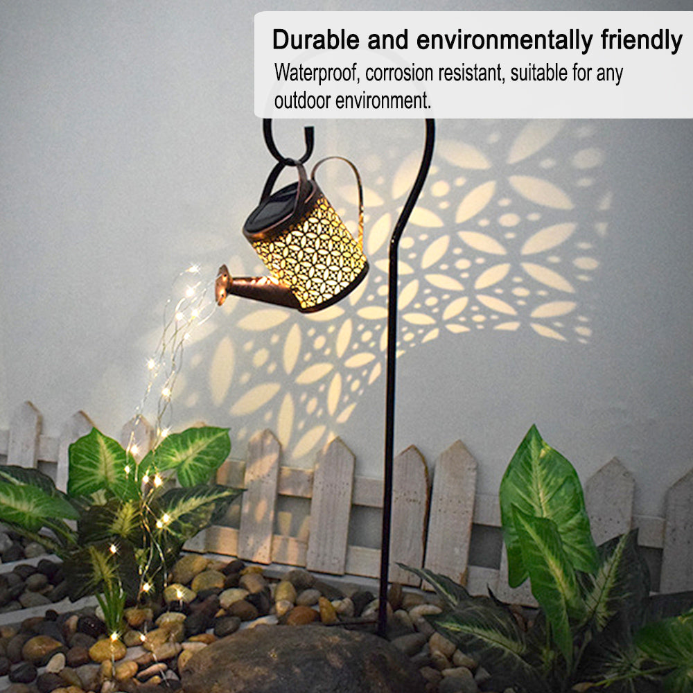 Solar Powered Watering Can LED String Light Outdoor Garden Décor_12