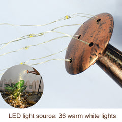 Solar Powered Watering Can LED String Light Outdoor Garden Décor_1