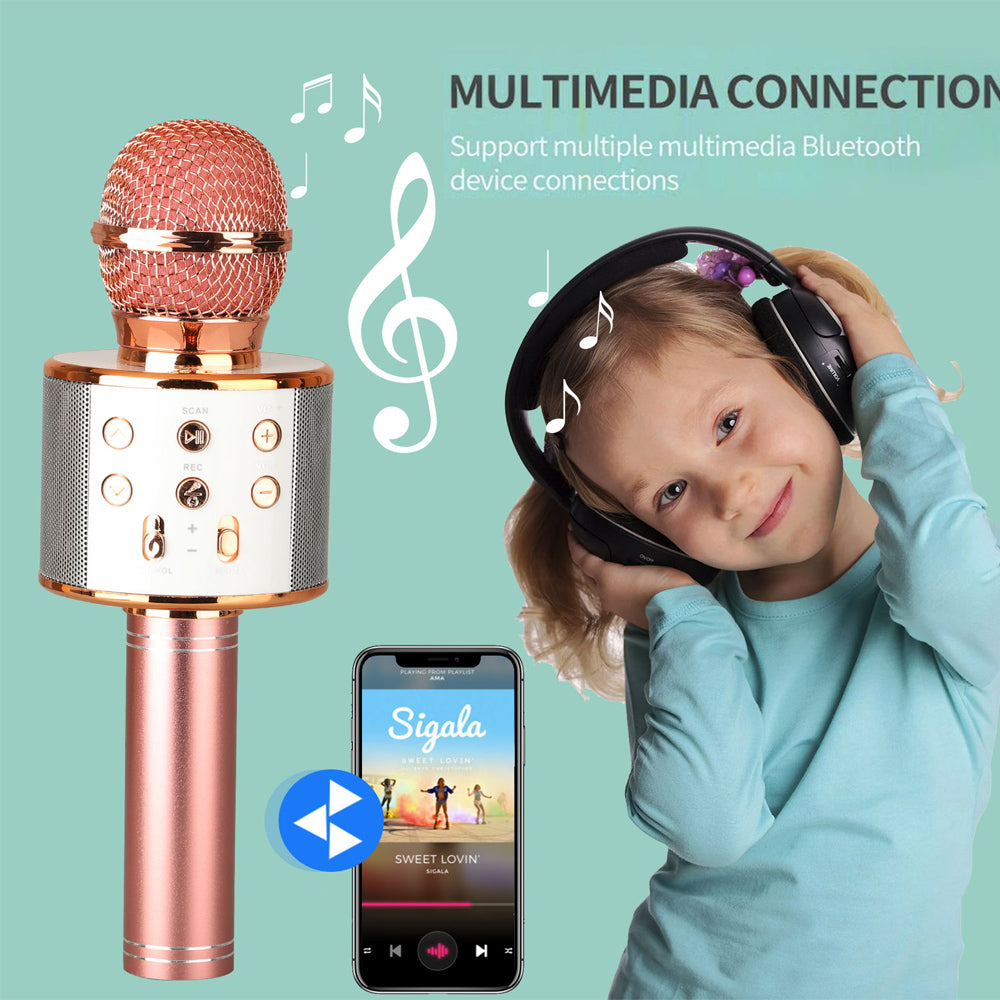 Portable Rechargeable Wireless Bluetooth Karaoke Microphone_12