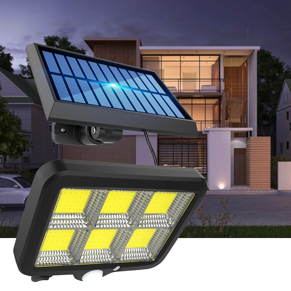 150/160LEDs COB Solar Light Outdoor PIR Motion Sensor Wall Lamp_0