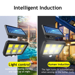 150/160LEDs COB Solar Light Outdoor PIR Motion Sensor Wall Lamp_10