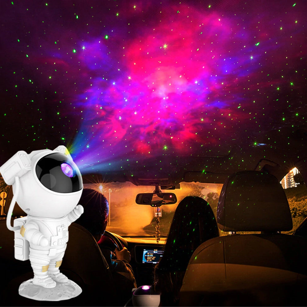 USB Plugged-in Astronaut Galaxy Starry Sky Light Projector_3
