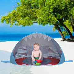 Baby Beach Shark Tent with Shallow Dipping Pool_9