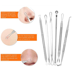 15Pcs  Stainless Steel Blackhead Remover Pimple Popper Tools Kit with Metal Case_7