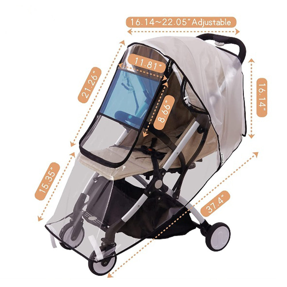 Travel Baby Stroller Rain Cover Weather Shield_3