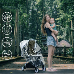 Travel Baby Stroller Rain Cover Weather Shield_8