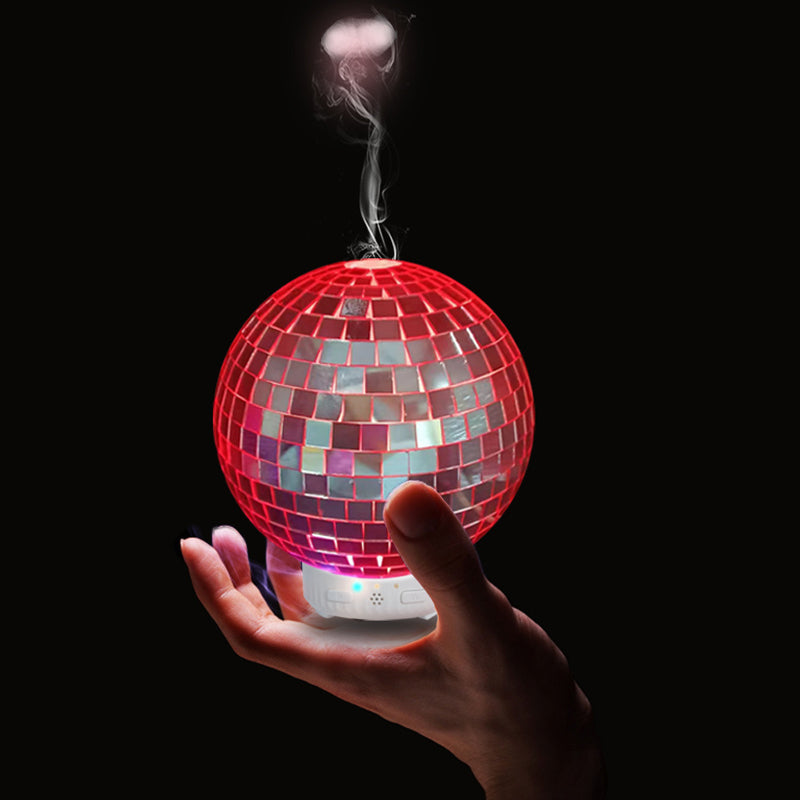Rotating Disco Ball Indoor Air Humidifier and Scent Diffuser- Plugged ...