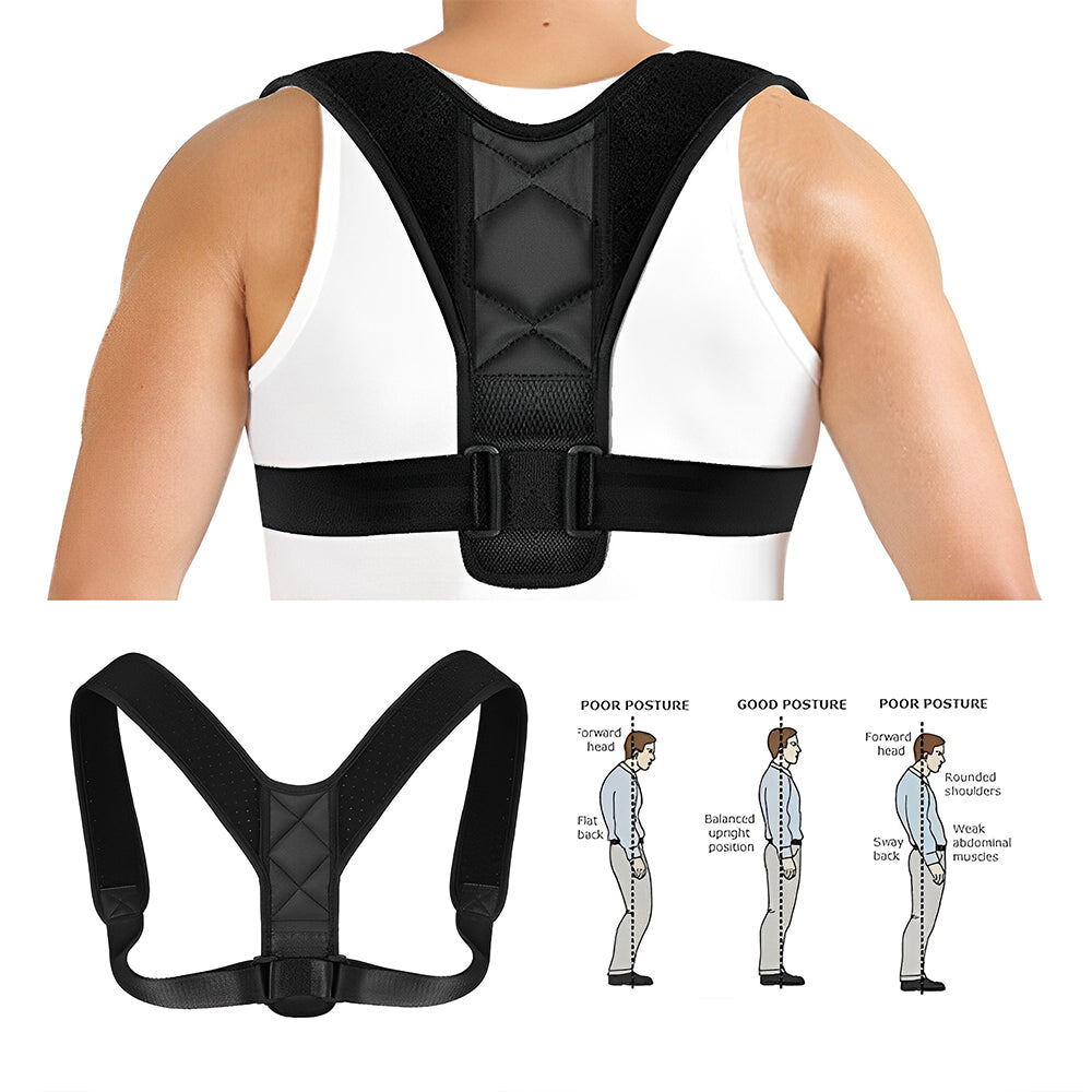Posture Clavicle Support Corrector Back Straight Shoulders Brace Strap_2