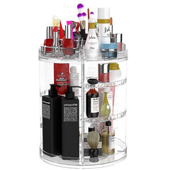 360° Rotating Acrylic Makeup Organiser Clear Cosmetics Storage Box_6