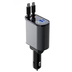 Ultimate 4 IN 1 Retraceable Car Charger - Cigarette Lighter_4