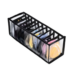 Portable and Foldable Mesh Separation Wardrobe Clothes Organizer - 6/7/9/11 Grids_25