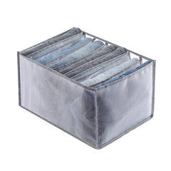 Portable and Foldable Mesh Separation Wardrobe Clothes Organizer - 6/7/9/11 Grids_24