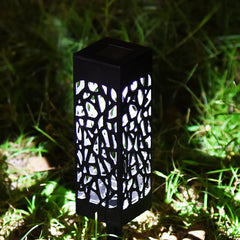 Pack of 4 Cool White Waterproof LED Garden Stake Sensor Ground Lights- Solar Powered_6
