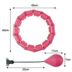 24 Section Adjustable Abdominal Weighted Hula Hoop - Available in 2 Colors_15